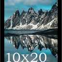 Picrit 10x20 Picture Frame, Photo Frame for Wall Mounting Display, Black