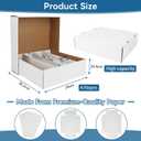Trading Card Storage Box 3120 Count Collector Cards Box White Sports Card Storage Boxes Card Sorting Tray Cases Cards Collection Trading Cards Box for Soccer Basketball Cards(6 Set)