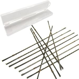 144Pcs 1# 2# 3# 4# 5# 6# 1/0, 2/0, 3/0, 4/0, 5/0, 6/0 Jeweler's Saw Blades Set with Storage Box (12pcs of Each Size), Gold/Silver