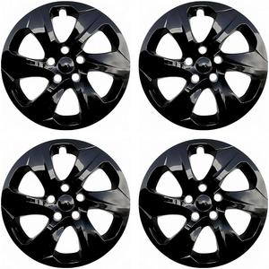 TULALUX Hubcaps Compatible with Toyota RAV4 2019-2024 ; 17 inch Wheel Covers; Set of 4 Packs (Glossy Black)