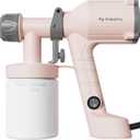 Tilswall Paint Sprayer,Upgraded Ultra-Light Electric Paint Spray Gun with 2 Nozzles & 3 Patterns Easy to Clean for Fences, Sheds, Walls, Ceilings, Furniture, Cabinets, Garden & DIY, Pink