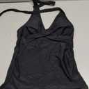 Tempt Me Women’s Tankini Top Halter Tummy Control Swim Tops Only Twist Front V Neck Bathing Suit No Bottom XS