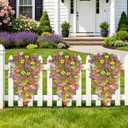 TURNMEON 4PCS Artificial Flowers for Outdoors Summer Decor, UV Resistant No Fade Fake Hanging Flowers Faux Plants Realistic Silk Flower for Outside Gardens Planter Porch Patio Yard Home Indoor Decor