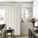 Natural Linen 102 Inch Curtains 72 Inch Width for Living Room Divider Light Filtering Semi Sheer Extra Wide Patio Curtains for Sliding Door Balcony Floor to Ceiling Window 72x102 1 Panel