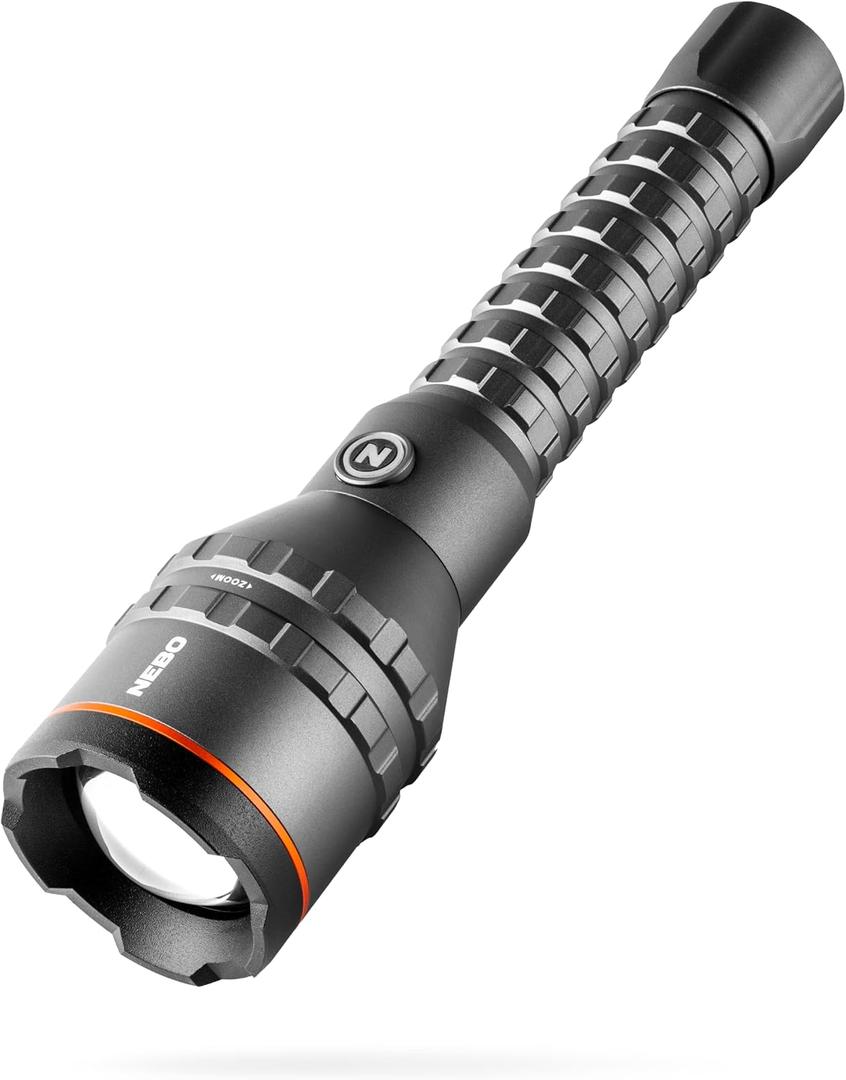 NEBO DAVINCI Flashlight & Portable Charger | Very High Lumens, Rechargeable, Waterproof Handheld Flashlight for Camping & Hunting, USB Power Bank, Variable Zoom, Includes Charging Cable