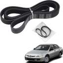 Engine Serpentine Drive Belt Compatible with Honda Accord 2008 2009 2010 2011 2012 L4 2.4L Gas DOHC- Accessories V-Ribbed Belt 56992R40A01 7PK1831