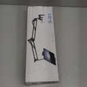 Foldable Tablet Stand, Tablet Stand Adjustable for Bed,Universal Flexible Tablet Holder with 360 Degree Rotation for iPad/iPhoneX/iPad Pro/N-Switch,or Other 4.5~12.9 Inches Devices (clamp for board, Black)