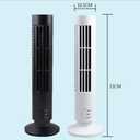 Cabilock Mini Portable Tower Fan Bladeless Electric Cooling Air Conditioner with Oscillating Function for Home Office and Travel White
