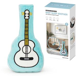 Baby Crib Vibrating Soother, 3 Vibration Modes 5 Soothing Sounds for Colic Calm, Bassinet Vibrating Soother, Newborn Essential, Baby Shower & Registry Gift (Small)