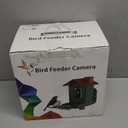 Smart Bird Feeder with Camera Outdoor: Solar Birdfeeder Cam for Outside Garden - 2K HD Live Video Camera AI Recognition Visible Window Auto Capture - Bird Lover Gifts