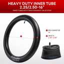 2.50-16 4PR TT 36P Dirt Bike Front/Rear Tire and Heavy Duty Inner Tube Compatible with 2.50-16 Off Road Pit Bike/Motorcycle Tire(P-121)