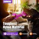 Indestructible Dog Toys for Aggressive Chewers, Heavy Duty Chew Proof Toys for Large Dogs, Durable Interactive Chew Toys for Adult Dogs with Anxiety Relief (purple)