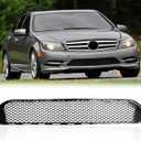 Front Bumper Grille Grill Ventilation Net Compatible for Mercedes Benz C class W204 AMG C230 C300 C350 C250 C200 2008 2009 2010 2011