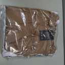 Ficerd 3 Pack 3/4 Sleeve Tops for Women Round Neck Dressy Basics Tees Casual Trendy Loose Fit T Shirts (Brown, L)