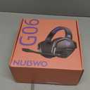 NUBWO Wireless Gaming Headset with Mic for Ps5 Ps4 PC, Zero Interference, 100-Hour Battery All-Day Play, 23ms Sync for Fortnite & Call of Duty/FPS Gamers, Triple Mode All Devices Compatible - Blue