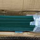 FOREHOGAR Metal Fence Post Green Splicing 6 feet, Pack of 15, T Posts for Fences Wire Mesh, No Dig Steel Stakes Fencing for Garden Yard Farm Outdoor Light Duty