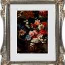 FJXMFRAME Vintage Picture Frame 8x10, Ornate Baroque Gothic Victorian Frames with Mat for 5x7 or 8x10 Photos, Tabletop or Wall Display, Antique Silver Home Decor Accent