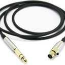 NewFantasia Replacement Audio Upgrade Cable Compatible with AKG K240, K240S, K240MK II, Q701, K702, K141, K171, K181, K271s, K271 MKII, M220, Pioneer HDJ-2000 Headphones 1.5meters/4.9feet