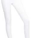 Harrison Howard Women's Full Seat Riding Tights Active Silicon Grip with Mesh Horse Riding Pants for Women (Oval White) S