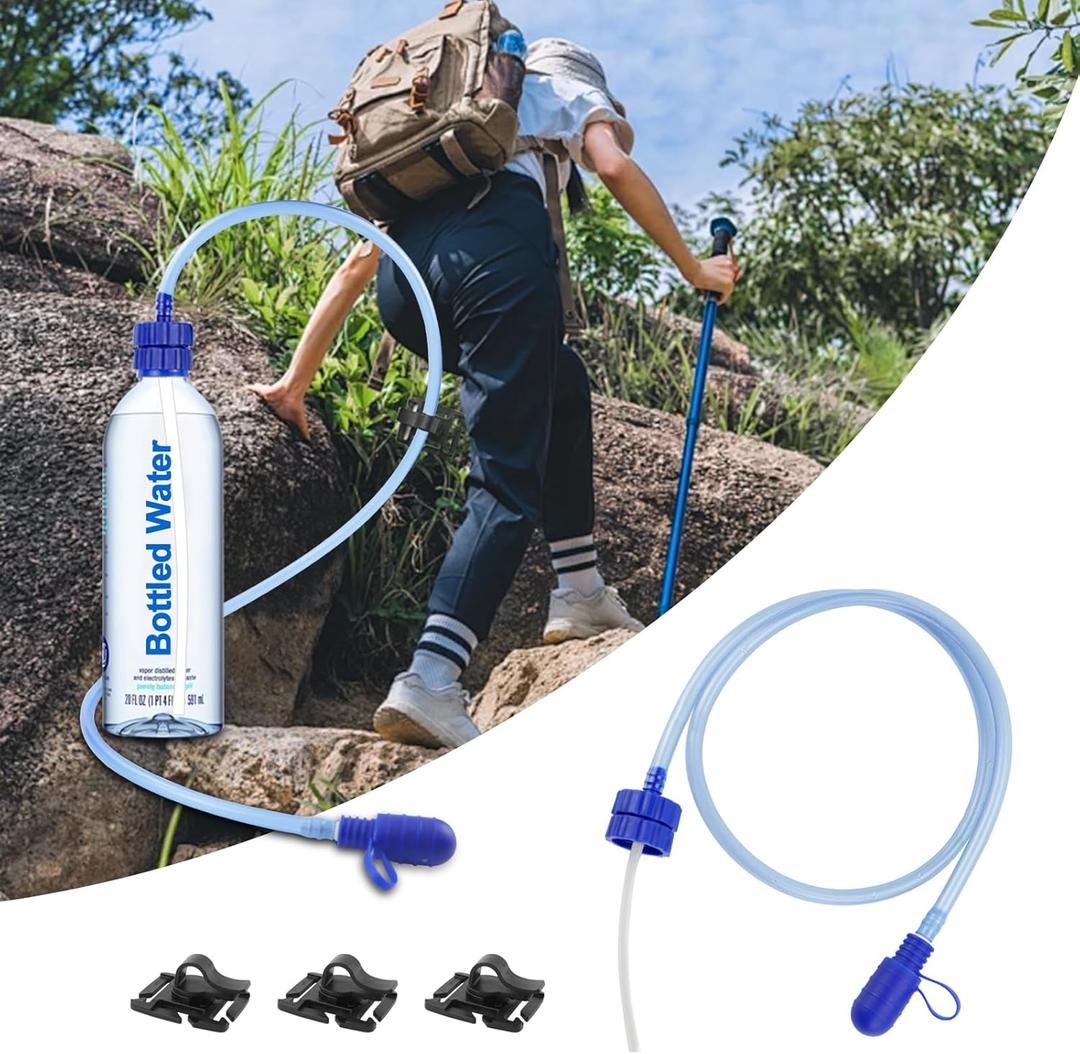 Hydration Adapter Kit for Smartwater and Premium Water/Soda Bottle, Compatible for Many Different Types Water, Outdoor Sports Accessories, Use for Camping, Cycling, Hiking