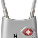 Master Lock Padlock, Set Your Own Combination TSA Locks for Luggage, Travel Zipper Lock with Cable Shackle is 1-3/16 in. Wide, 4688T, 2 Count (Pack of 1)