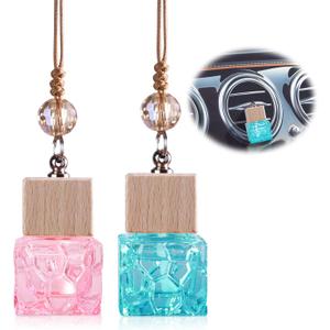 2 x L'odeur Vill Car Fresheners, 2Pack Vent Clips Car Diffuser, Up to 180 Days Hanging Air Freshener - Jasmine & Lily and Miss Coco