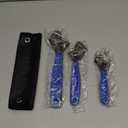 HORUSDY 3-Piece Adjustable Wrench Set (6/8/10 in), Wide Jaw Black Oxide Finish, Cr-V Steel, Metric & SAE Scales, Adjustable Spanner Set for Home Garage Workshop