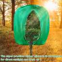 2pcs Huge Plant Covers Freeze Protection, 95"x83" Winter Tree Cover with Zipper Drawstring Thickened Frost Blanket Cloth Outside Plants Wrap Bag Garden Covers for Potted Plant Shrubs Flower Fruit Tree