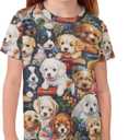 WELLFLYHOM Kids Tshirts Girls Boys Short Sleeve Crewneck Tees Shirts Casual Sport Pullover Tops Size 3-16 Years