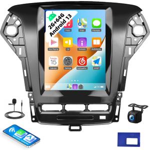 2G+64G Car Radio for Ford Fusion Mondeo 2011 2012 2013 with Wireless Carplay Android Auto,9.7" HD Touch Screen Android 13 Fusion Mondeo Car Stereo with GPS WiFi,Bluetooth,FM/RDS+Backup Camera 2G+64G Car Radio for Ford Fusion Mondeo 2011 2012 2013 with Wireless Carplay Android Auto,9.7" HD Touch Screen Android 13 Fusion Mondeo Car Stereo with GPS WiFi,Bluetooth,FM/RDS+Backup Camera