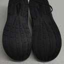 Slow Man Wide Toe Box Shoes for Men - Cushioned Road Running Shoe Non Slip Mens Walking Sneakers for Wide Feet Comfortable Athletic Gym Workout Sneaker, All Black, 43