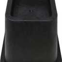 Shepherd Hardware 9523 6-Inch Molded Bed Risers, Black Finish, 4-Count