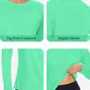 KINGFEN Women's UPF 50+ Sun Protection Quick Dry Shirts Hiking Long Sleeve Tops (S)