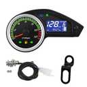 Motorcycle Speedometer Gauge Digital Speedometer for Motorcycle LCD Gauge Cluster MPH Dashboard Speedo Meter with Tach, Odo, Oil Level, Gear