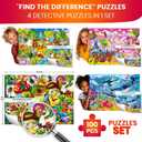 QUOKKA 100 Piece Puzzles for Kids Ages 4-6  4 Puzzles for Kids Ages 6-8  Search and Find Ocean and Forest Animals Kid Activities for 8-10 yo  Toddler Learning Toy Game Gift for Boys and Girls 5-8