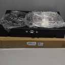 Elevated Dog Bowls, Dog Feeder with 2 Stainless Steel Dishes &1 Slow Feeder Bowl, 5 Heights Adjustable Raised Stand for Medium Large, Food Dishes with Non-Slip Feet (Black)