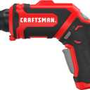CRAFTSMAN 4V Cordless Screwdriver with USB Charger and Picture Hanging Kit Included (CMHT6640BI)