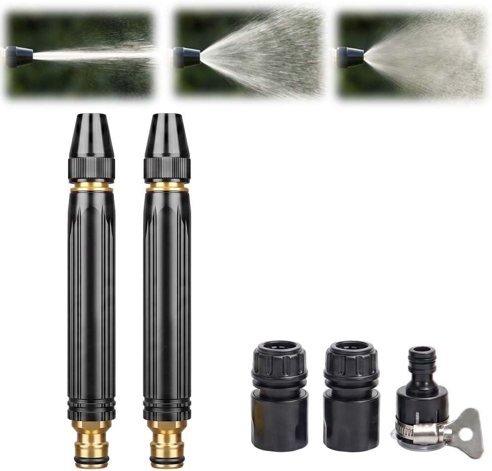 Home High Pressure Car Wash Water Gun, 2026 New Heavy High Pressure Washer Gun, Adjustable Booster High Pressure Washing Water Nozzle for Outdoor Cleaning, Watering Plants and Car Washing (2 PCS)