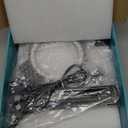 10X 30X Large Magnifying Glass with Light and Stand, 5-inch Lighted Magnifier, 72 LED 3 Color Modes Stepless Dimmable, Hands-Free Magnifying Glass Desk Lamp for Reading Craft Hobby Close Work Black