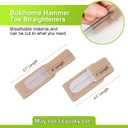 Bukihome Up-Grade Hammer Toe Straighteners for Bent Toes, 12 Pack Toe Splints, Toe Corrector, Toe Wraps for Curled Toes, Crooked Toes and Hammer Toes6 Large Size & 6 Middle Size