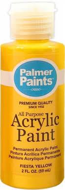 Palmer 2oz 2Color Acrylic Paint Set, Perfect Color Yellow 2 Pack