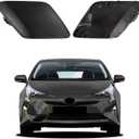 Car Front Bumper Tow Hook Cover Compatible with Toyota Prius 2016 2017 2018 Trailer Cover Cap 52128-47070 52127-47907 Small Lid Towing Eye Cap Unpainted (Unpainted Right Passenger Side)