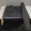 Rubber-Cal Diamond-Plate Rubber Flooring Rolls - 3 mm x 4 ft x 3 ft Rolls - Black