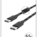Cell Candy-Extended Length Charge & Sync Cable-USB-C to USB-C - 6.5 Ft - Black And Fast Charging For apple