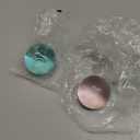 Coconut Oil Squishy, Slow Rising Stress Relief Squeeze, Soft Non-Sticky Sensory Fidget for Relaxation, Easy to Clean, Portable Gift for Adults (Blue+Pink)
