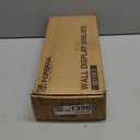 Forbena White Floating Shelves Bathroom Shelves Over Toilet Set of 3, Bathroom Organizers and Storage Shelves Wall Mounted, Modern Wood Corner Wall Shelf for Bedroom Closet -White and Dark Grey (17 Inch)