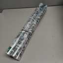 4 x Window Privacy Film with Cutting Grid, Non-Adhesive Stained Glass Window Film Decorative, Static Cling Privacy Window Film (Leaf Rainbow,17.5 X 78.7 inch)