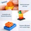 FUN LITTLE TOYS 1100 PCS Building Blocks for Kids 6-12, STEM Learning Bulk Bricks Set, 147 Shapes 17 Colors, Compatible with All Major Brands, Creative Educational Toy Gift