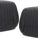 FZJDSD Black Driver & Passenger Bottom Perforated Microfiber Leather Replacement Seat Covers (2PCS) Compatible with Mercedes Benz GL350 GL450 GLE350 GLE400 2013-2019, Fits Heated & Cooled Seats