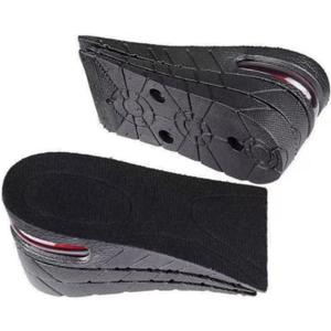 Height Increase Insoles 3 Layers, 1.2 to 2.4 Inches, Universal Non-Slip Air Up Shoe Lifts Half Shoe Inserts, Variable Height Increasing Taller Shoes with Air Cushion for Women and Men, 1 Pair
